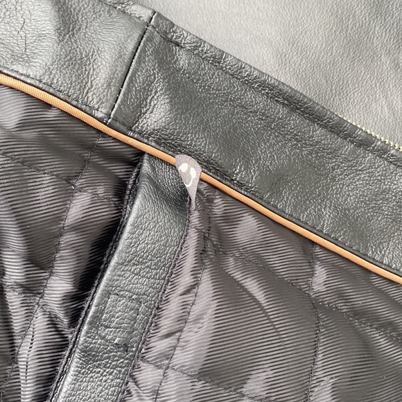 Lined Leather Jacket - Picture 6 of 9